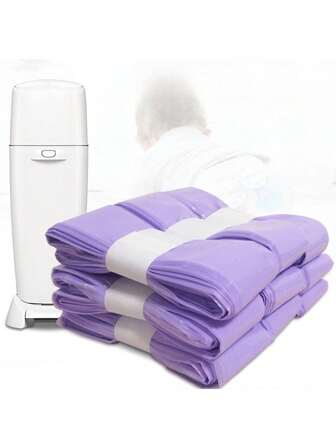 1 st/2 st/4 st/6 st/9 st/12 st Ersättningssoppåsar för luktsäkra engångssoppåsar, vikbara påsar för babyvård