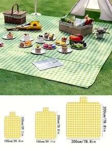 1 Piece Outdoor Picnic Mat, Portable Thickened Camping Mat, Beach Moisture-Proof Mat, Tent Ground Mat, Waterproof Lawn Mat, Travel Blanket For Indoor And Outdoor Family Games.