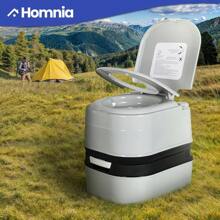 Inodoro portátil de 24 L / 6,4 galones para caravana, con papel higiénico, ideal para viajes de camping