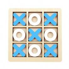 1PC Wooden XO Tic Tac Toe Logic Thinking Brain Table Games Triple Tic Tac Toe Chess Toys Cultivate Patience Leisure Stress Relief Toys, Party Gathering - Mini Version - View 7