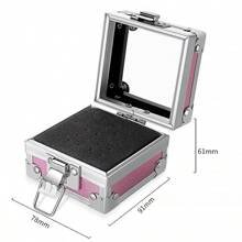 JEARLYU Scatola portautensili per punta trapano per unghie con 25 fori, organizer portatile per manicure, espositore di vari colori, portautensili da tavolo