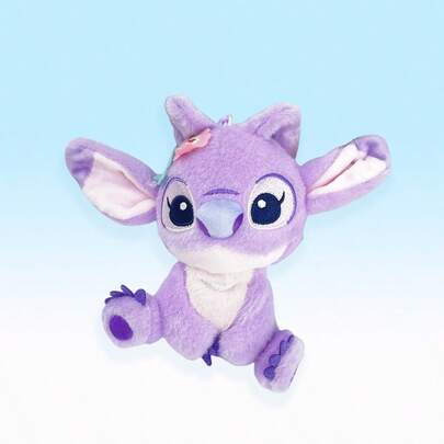 Disney's Lilo & Stitch Series Plush Toy - Purple Stitch - Cute Furry Portable Pendant Bag Decoration
