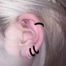 Juego de aretes de resina hipoalergénicos con espirales, curación de agujeros en las orejas, aros apilables, juego de 2/4 piezas, pequeños y lindos pendientes tipo botón, accesorios