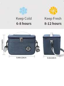 1pc New Insulated Bag Picnic Lunch Bag Handbag Backpack To Bring Food To Work Lunch Bag Fresh-Keeping Bag Lunch Box Bag Ice Cube Folding Ice Pack Thickened Insulated Bag Picnic Lunch Handbag To Bring Food To Work Lunch Out Fresh-Keeping Bag Convenient To Travel Portable Men And Women Daily Necessities