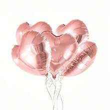 AFYPRTY 10pcs 18 Inch Heart Aluminum Foil Balloons Suitable For Festive Party Room Decoration Supplies Mother's Day Valentine's Day Outdoor Event Planning Decorations, Back To School Valentine Day - Multicolor - View 32