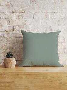 1pc/2pcs/4pcs Green Pillow Case, Reversible Printed Design Cushion Cover Suitable For Sofa, Living Room, Washable, Without Pillow Insert, Home Decor - Green - View 10