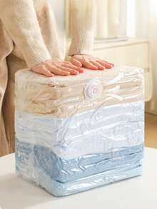 1piece Thickened, Non-Pumping, Three-Dimensional Vacuum Compression Bag Storage Bag For Clothes, Quilts, Quilts, Down Jackets, Special Bags