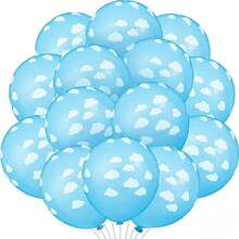 1 个蓝色云形气球，生日派对装饰 - 彩色 - 查看 4