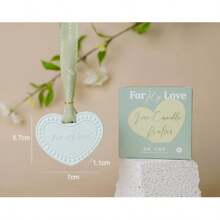 1pc Heart-Shaped Fragrance Plaster Hanging Air Freshener, Suitable For Wardrobe, Car, Home Decor, Sweet Scented Sachet, Wardrobe Freshener, Home Fragrance Sachet, Wardrobe Fragrance Plaster Hanging Decor, Mother's Day, Birthday, Halloween, Christmas, Gift