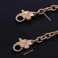 Bag Chain Strap Replacement Purse Chain Shoulder Bag Straps Handbag Purse Handle Chains Flower Floral - Gold - View 5
