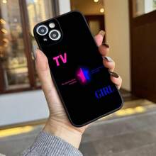 A Gradual Change Of Pink And Blue Star Pattern Phone Case For The Apple17 17Air 17Pro 17 ProMax 16 15 14 13 12 11 Pro Plus Max Series, With Lens Protection, Shock And Drop Resistance, Perfect For Your Own Use Or Gift. - 黑色 - 查看 2