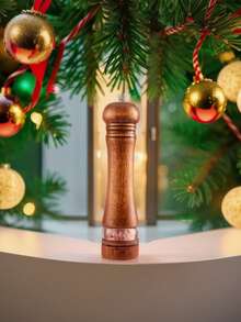 Custom Natural Rubberwood Pepper Grinder – Manual Adjustable Grinding Tool, Ceramic Core For Sea Salt, Peppercorns, Spices, Reusable Kitchen Gadget, Elegant Retro Design, Personalized Engraving, Ideal Gift For Food Lovers, Home Decor & Special Occasions
