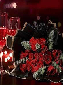 20 Stück Geschenkpapier, Blumen Geschenkpapier, 22,8x22,8 Zoll/58x58 cm Bouquet Geschenkpapier beidseitig bedruckt mit farbigen Blumen für Hochzeiten, Valentinstag, Geburtstage, Weihnachten, DIY Sträuße, geeignet für Raumdekoration, Heimdekoration, Schlafzimmerdekoration, Weihnachtsdekoration, Geburtstagsdekorationen, Herbstdekoration (Orange Rot und Braun)