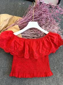 Camisetas femininas - Vermelho - Ver 4