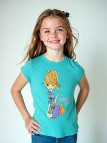 Set 3 Playeras para Niña de 10 Años – Manga Corta en Rosa, Azul Marino y Turquesa | Ropa Infantil Básica y Colorida - Multicolor - Ver 3