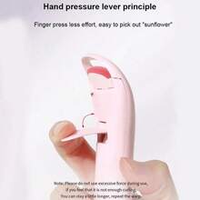 USB Rechargeable Heated Eyelash Curler With Silicone Pad, Fast And Portable - White - View 3