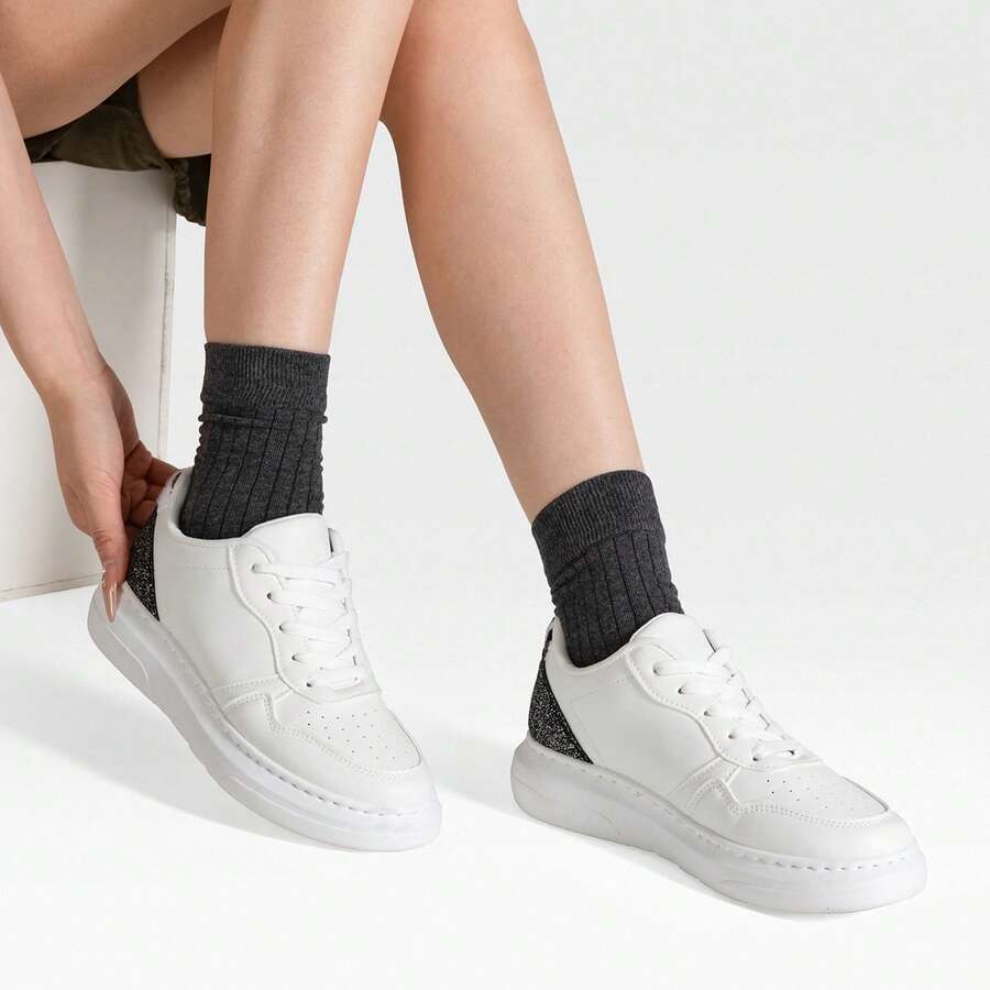 WEIDE Women Casual Shoes - Silver - View 1
