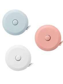 3 Pcs Tape Measure For Body Measuring, 60 Inch Measuring Tape For Body Cloth Measurements, Sewing Tailor, Double Scale Soft Tape Measure, Retractable Fabric Tape Measure - Multicolor - View 2