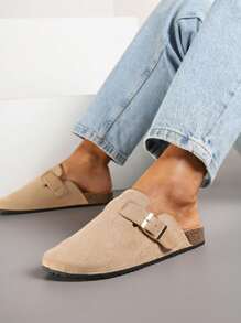 Vielseitige, einfache Clogs-Stil Zehentrenner mit Schnallen