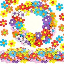 Adesivi per fiori in schiuma vibranti, di vari colori, superficie opaca, fiori in gomma autoadesivi, adatti per progetti fai-da-te e artistici, pannelli decorativi ed esplorazione creativa, adesivi per pareti con fiori, kit fai-da-te per cornici foto