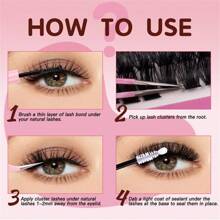 30pcs Eyelash Extension Set - 30/40/50/60/80/100D Lengthened & Volumized False Eyelashes