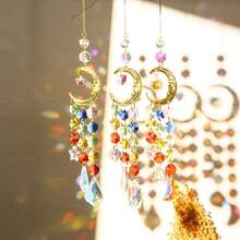 3pcs Sun Catcher Crystal Light Witchy Suncatcher Prism Rainbow Window Hanging - Multicolor - View 2