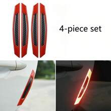 Car Shaped Door Decor Stickers, Reflective Warning Strips, Car Reflective Markings, Side Door Scratch Protection Stickers, Anti-Collision Stickers, Car Reflective Strips