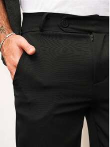 Men's Tailored Trousers - 黑色 - 查看 2