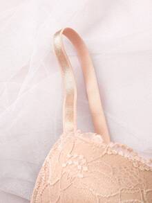 女士钢圈蕾丝文胸 - 塑形、提拉、丰胸，性感必备内衣 - 粉色 - 查看 7