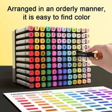 GAWFOLK Marker Pens Can Achieve Precise Visual Effects. Alcohol Markers Can Generate Unique Textures And Qualities. Colouring Pens Are Quick And Convenient To Use. Suitable For Depicting Various Different Materials, Such As Smooth Metals, Rough Woods, Soft Fabrics, Etc., Markers Coloring Set Adding Rich Visual Layers To The Works. - Sets - View 10