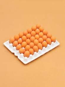 1Set Realistic Mini Fake Egg, Kitchen Food Toy, Miniature Supermarket Toy, Model Desktop Decor, Doll House Accessory, Doll House Prop, Mini Small Toy, Micro Creativity Toy For Teens - Multicolor - View 5