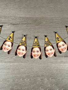 7/14/21 Stücke Individuelle 21. Geburtstags-Girlande, Individuelle Gesichts-Girlande, 21. Geburtstags-Dekorationen, "Endlich 21" Girlande, Gesichts-Dekorationen, "Auf 21" Girlande, Einundzwanzig, Personalisierte Geschenke, Feiertags-Dekorationen