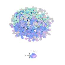 Shiny Shell Under The Sea Iridescent Purple Confetti Size 7mm Nail Sequin For Art Wedding Decoration DIY Handmade Crafts - Multicolor - View 3