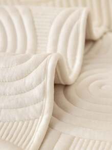 1 pièce Housse de canapé en sherpa de couleur unie, style minimaliste simple avec motif floral étoilé, antidérapante et anti-rayures pour protéger le canapé, décoration de maison convenant à toutes les saisons