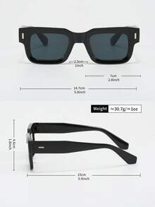 8pcs Square Eyeglasses For Men, Outdoor Street Fashion For Summer Beach Vacation,Outdoor,Travel