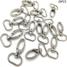 5/15/20 Pcs 1-Inch (Approx. 2.5cm) Inner Diameter Oval Lobster Clasp Swivel Snap Hook, Rotating Spring Clip For Shoulder Strap, Bag, Wallet
