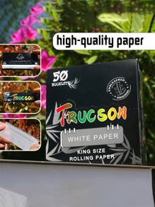 50 Pieces/Box Of Cigarette Paper, 32 Pieces Of 110mm Black Pre-Roll Paper/Book Handmade Roll Paper Accessories, Ultra-Thin Slow Burning Roll Paper With Tips, Suitable For Christmas Gifts, Halloween Gifts, Valentine's Day Gifts, New Year Gift Parties And Holiday Supplies, Easy To Carry