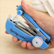 1pc Sewing Machine, Fast Sewing Machine, Portable Sewing Machine, Portable Metal Sewing Machine, Multi-Color Portable Mini Handheld Manual Sewing Machine, Multifunctional Household Use