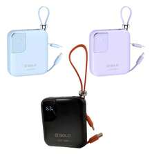 A'Gold BTE-48A Power Bank 10,000mah Universal Portable Charger Display Color Orange Black - Morado - Ver 2