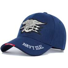 1 Pieza Gorra de béisbol con bordado de letras de Navy Seal para hombres, sombrero casual de moda urbana para primavera, otoño, viajes, vacaciones, playa - Multicolor - Ver 4