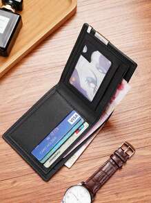 XAXRE 1 Billetera multifuncional estilosa para hombres con soporte para tarjetas delgado - Diseño con borde de metal, ligera y portátil, perfecta para adolescentes/adultos, uso casual/deportivo/de viaje, regalos de graduación/cumpleaños
