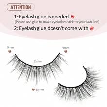Lashes Mink False Eyelashes Natural Wispy Lashes Soft Faux Mink Lashes Fluffy False Lashes 16MM A04 - A01 (9MM-11MM) - View 2