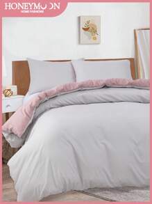 2/3pcs Romantic French Style Duvet Cover Set, Supersoft & Timeless Elegant All-Season Bed Layer, Chic Lovely Decorative Bed Sprea Bed Cover For Bedroom Dorm, Oeko-Tex Certified