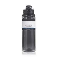 (4 Pack) 32 Fluid Oz Rich Black Solid Print Plastic Water Bottle With Wide Mouth Lid - richblack - View 4