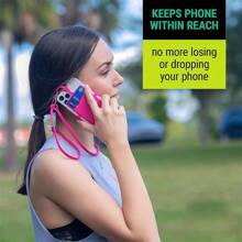 2-7 peças Suporte para Pescoço Premium em Silicone para Smartphones, Bolso de Navegação Fácil, Confortável, Durável e Elegante para Aventuras