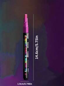 8/6 Stücke Set fluoreszierender Markerstifte, im Dunkeln leuchtende löschbare Textmarker für Fluoreszenz-Boards, Tafeln, Whiteboards, Aquarell, Rückkehr zur Schule