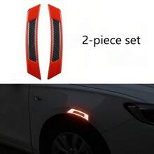Car Shaped Door Decor Stickers, Reflective Warning Strips, Car Reflective Markings, Side Door Scratch Protection Stickers, Anti-Collision Stickers, Car Reflective Strips
