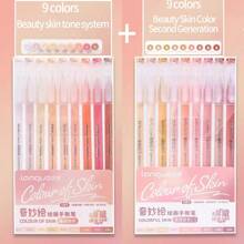 Set de stylos de papeterie mignons de 19 couleurs, idéal pour les notes artistiques, la peinture, le dessin, le coloriage, le surlignage, le marquage. Convient pour les journaux et les artisanats DIY pour la rentrée scolaire