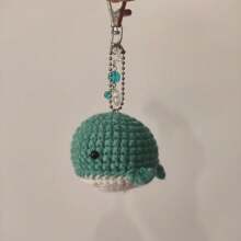 1 pieza Lindo llavero de animal marino de punto estilo Y2K, regalo para el mejor amigo