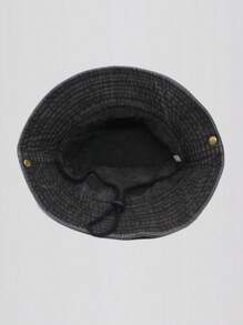 1pc Unisex Washed Bucket Hat With Rope Outdoor Men Sun Hats With UV Protection Wide Brim Foldable.Suitable For Fishing, Beach, Hiking, And Travel .Men's Sun Hat Summer Hat, Suitable For Summer Outdoor Activities Such As Hiking And Fishing